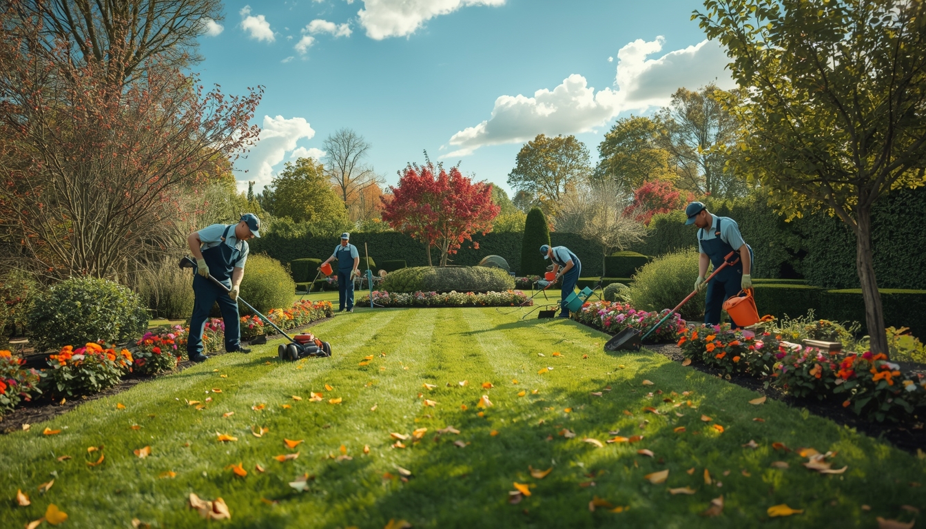 Professional garden maintenance throughout the year